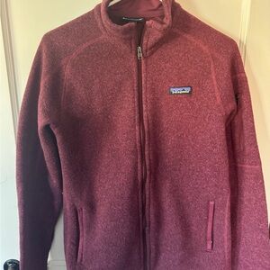Patagonia Maroon Better Sweater Full-Zip Jacket